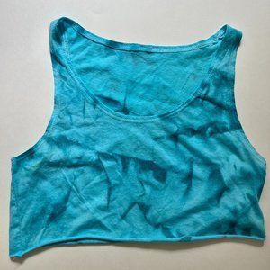 Tie dye blue crop top size small
